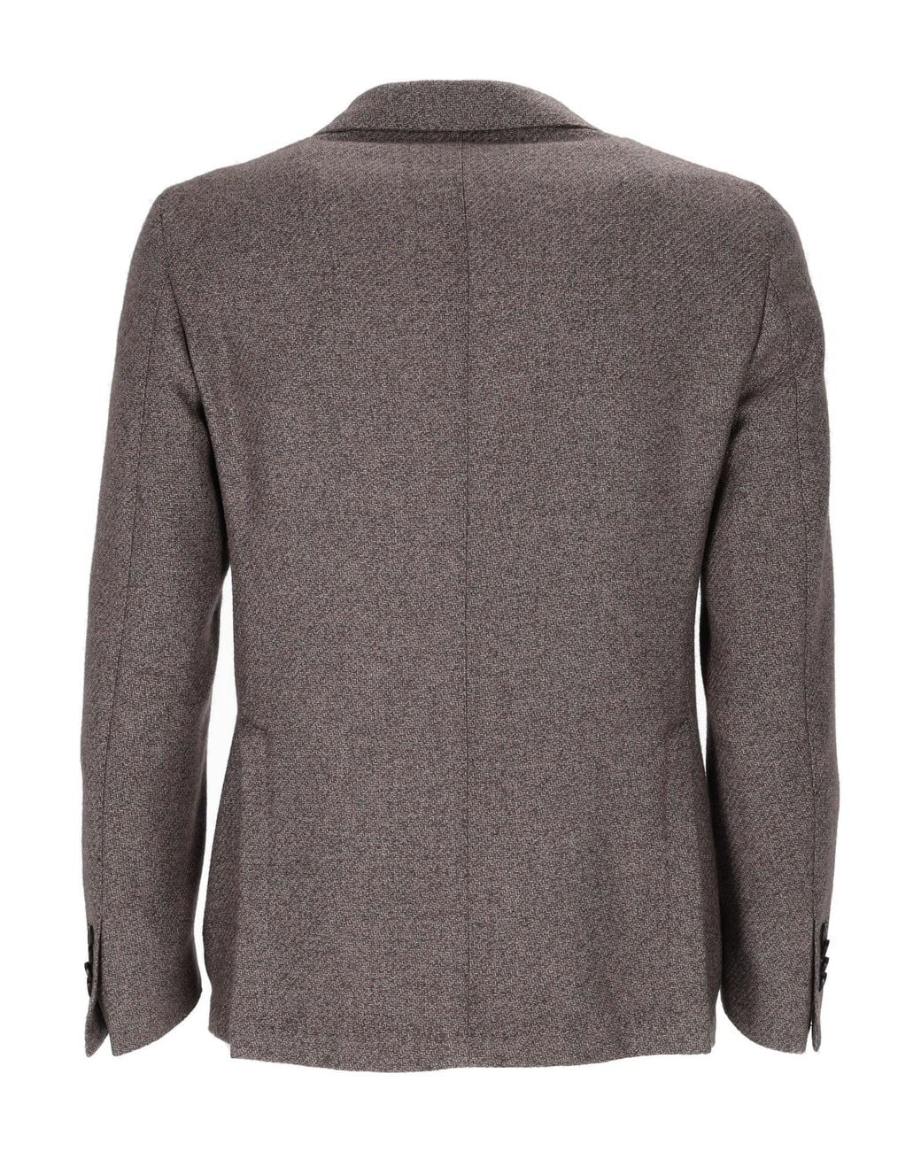 L.b.m. 1911 Gray Drop S Textured Blazer for men
