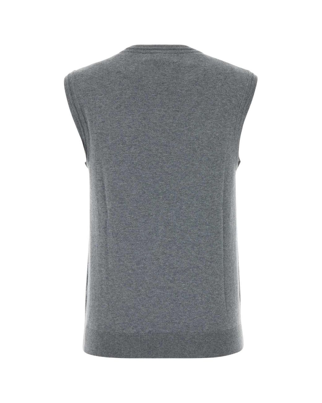 Lisa Yang Gray Cotton Blend Agna Vest