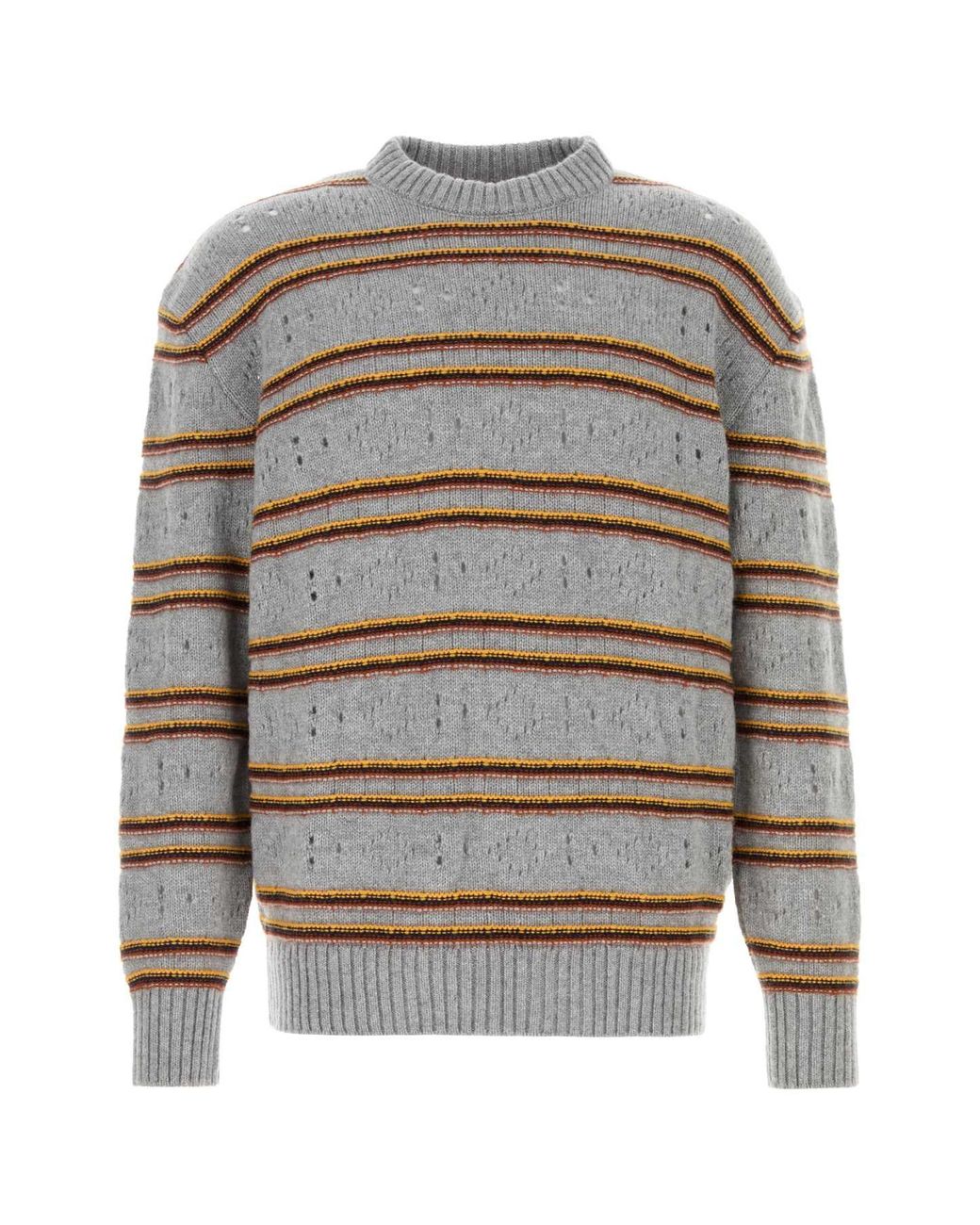 Marni Gray Round Neck Sweaters for men