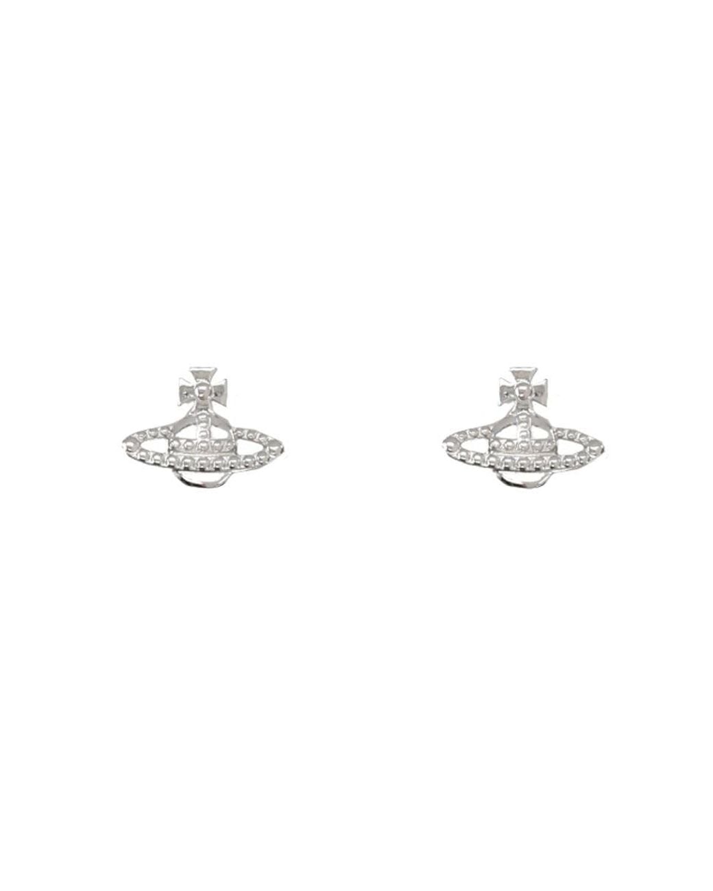 Vivienne Westwood Metallic Orecchini "Farah" Con Orb