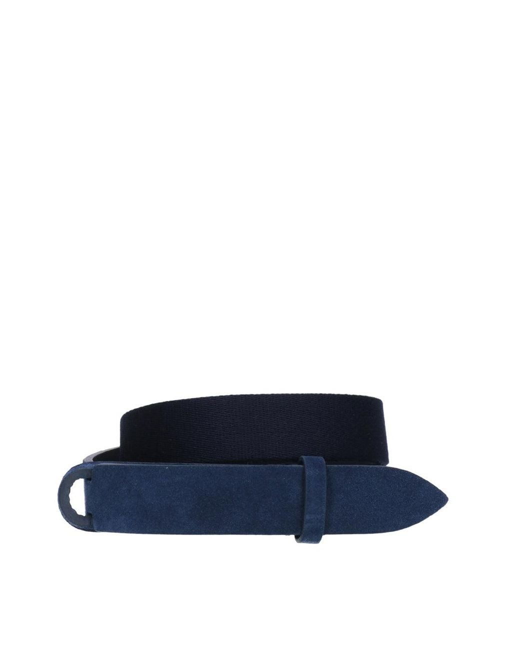 ORCIANI NOBUCKLE Blue Belts