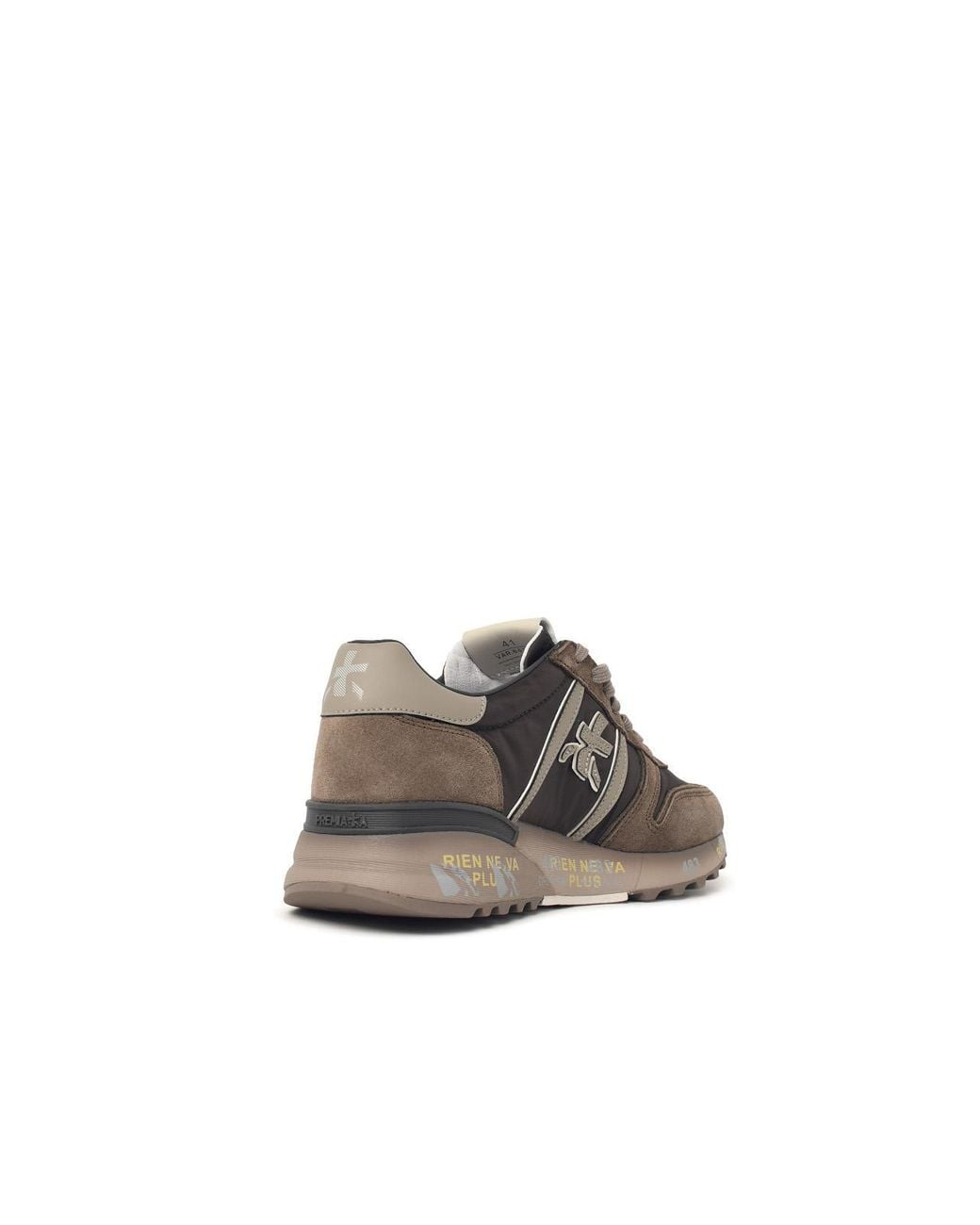 Premiata Brown 'Lander 8410' Suede Sneakers for men