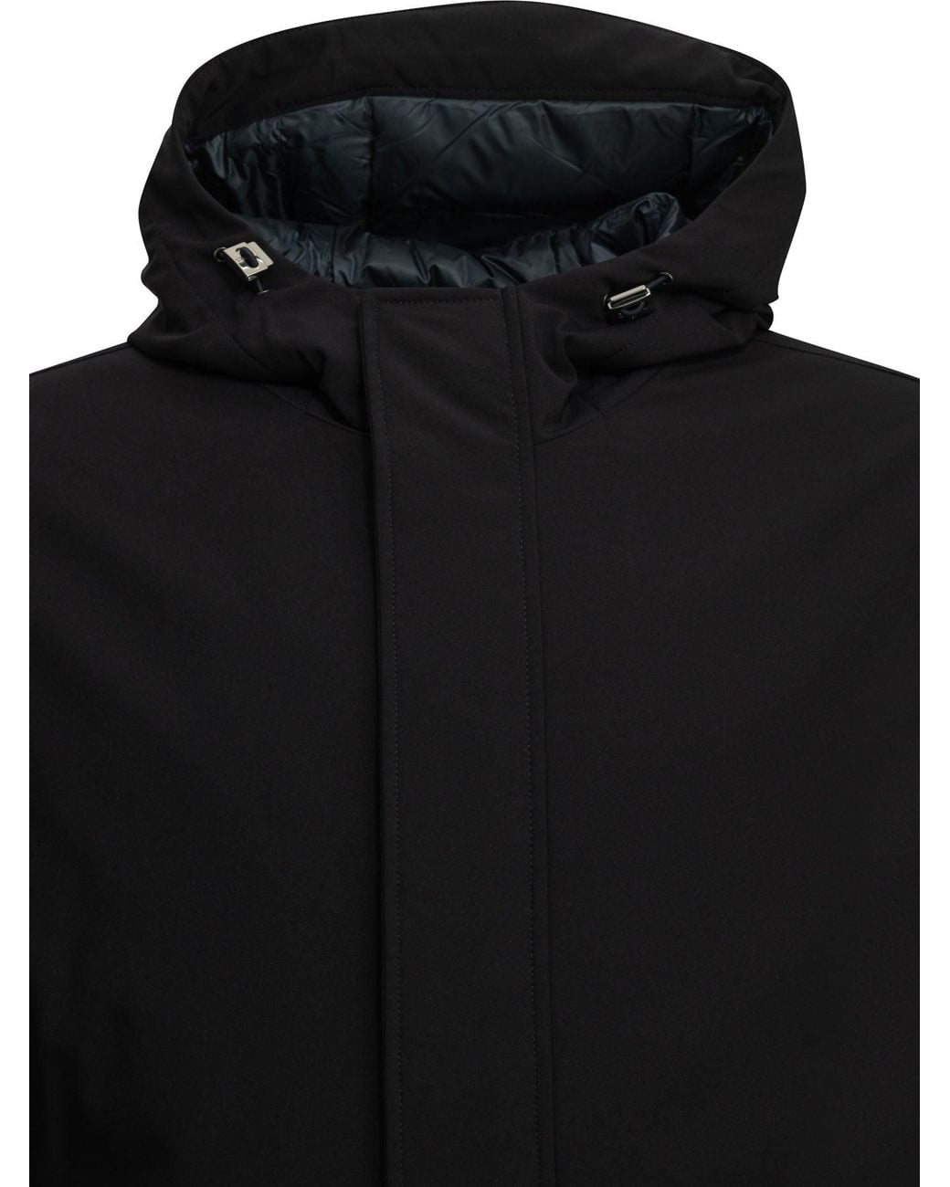 Herno Black Long Down Jacket