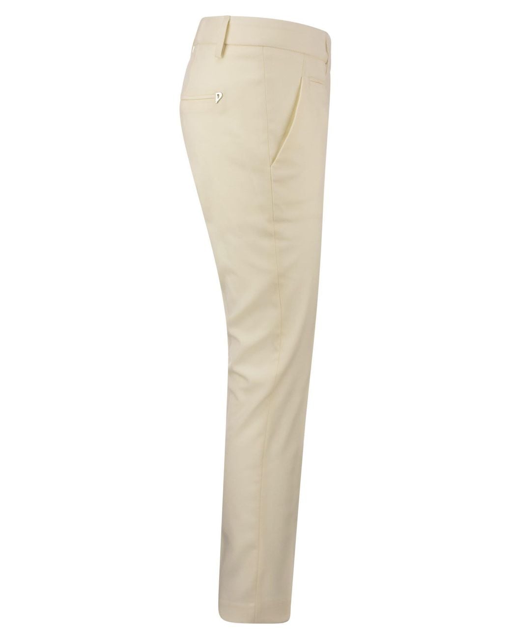 Dondup Natural Perfect Wool Slim Fit Trousers