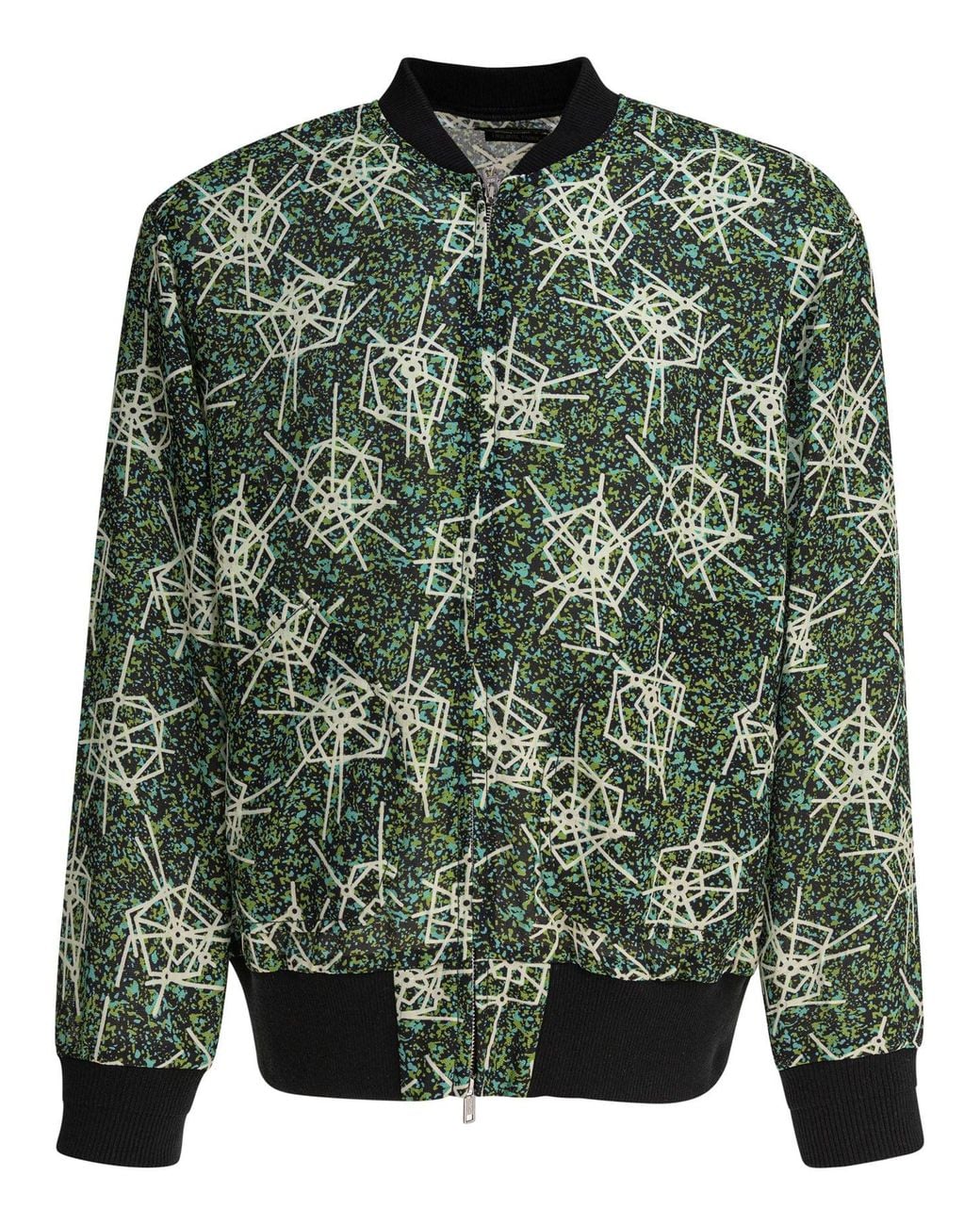 Oversize Bomber Jacket Jackets And Coats Nero-Uomo di Beams Plus in Green