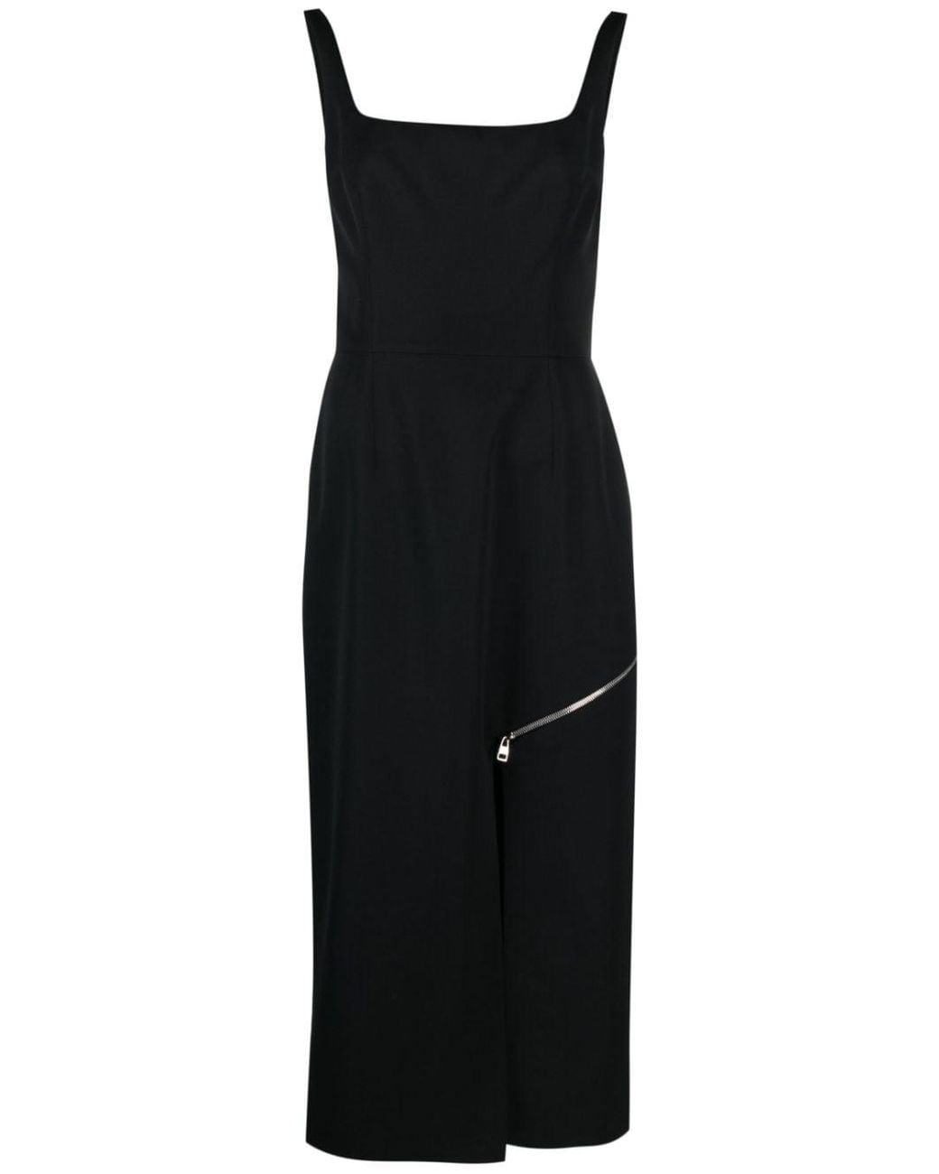 McQueen Black Sophisticated Convertible Panel Sheath Dress