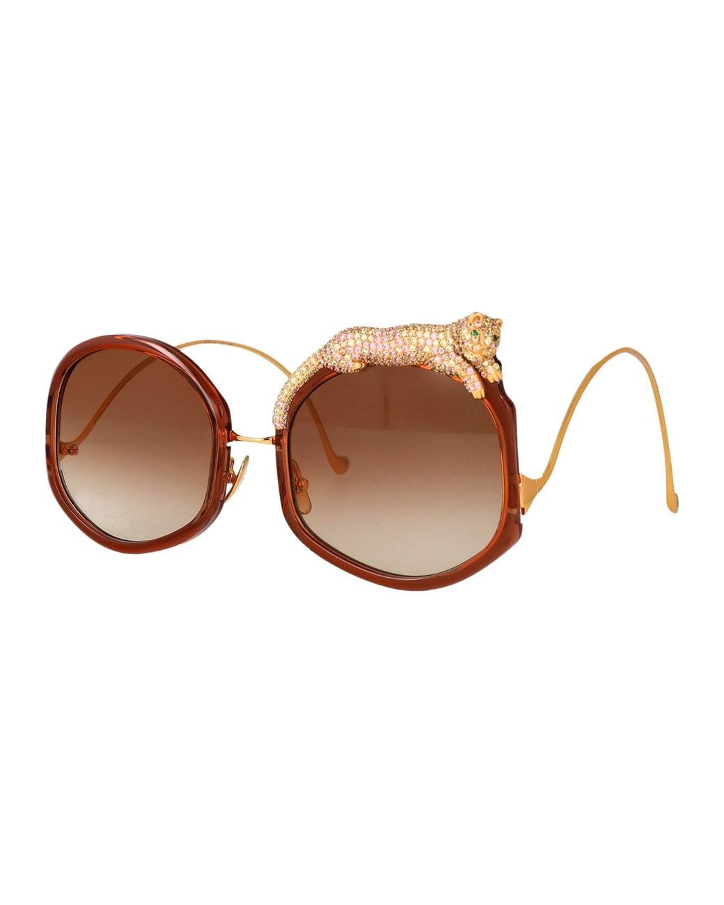 Anna Karin Karlsson Brown Sunglasses Rose Et Le Rêve Sun Caramel