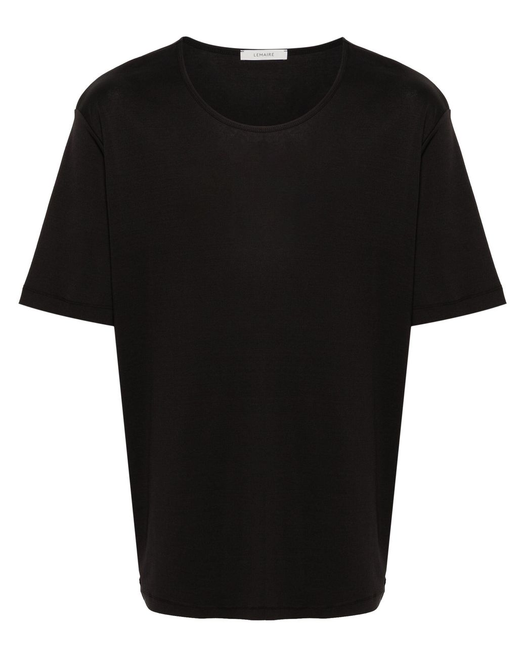 Lemaire Black Rib U Neck T Shirt
