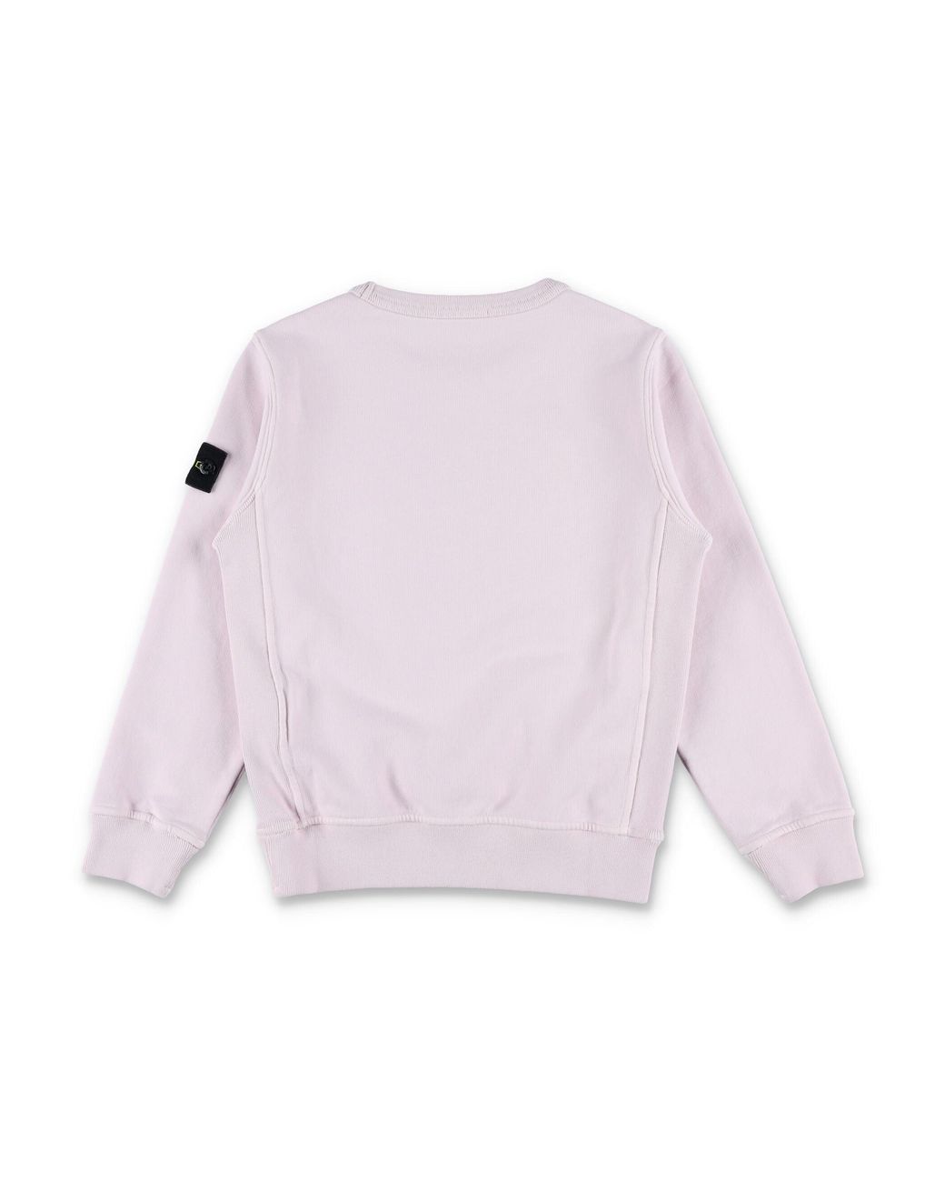 Stone Island Pink Junior Cotton Fleece Sweatshirt