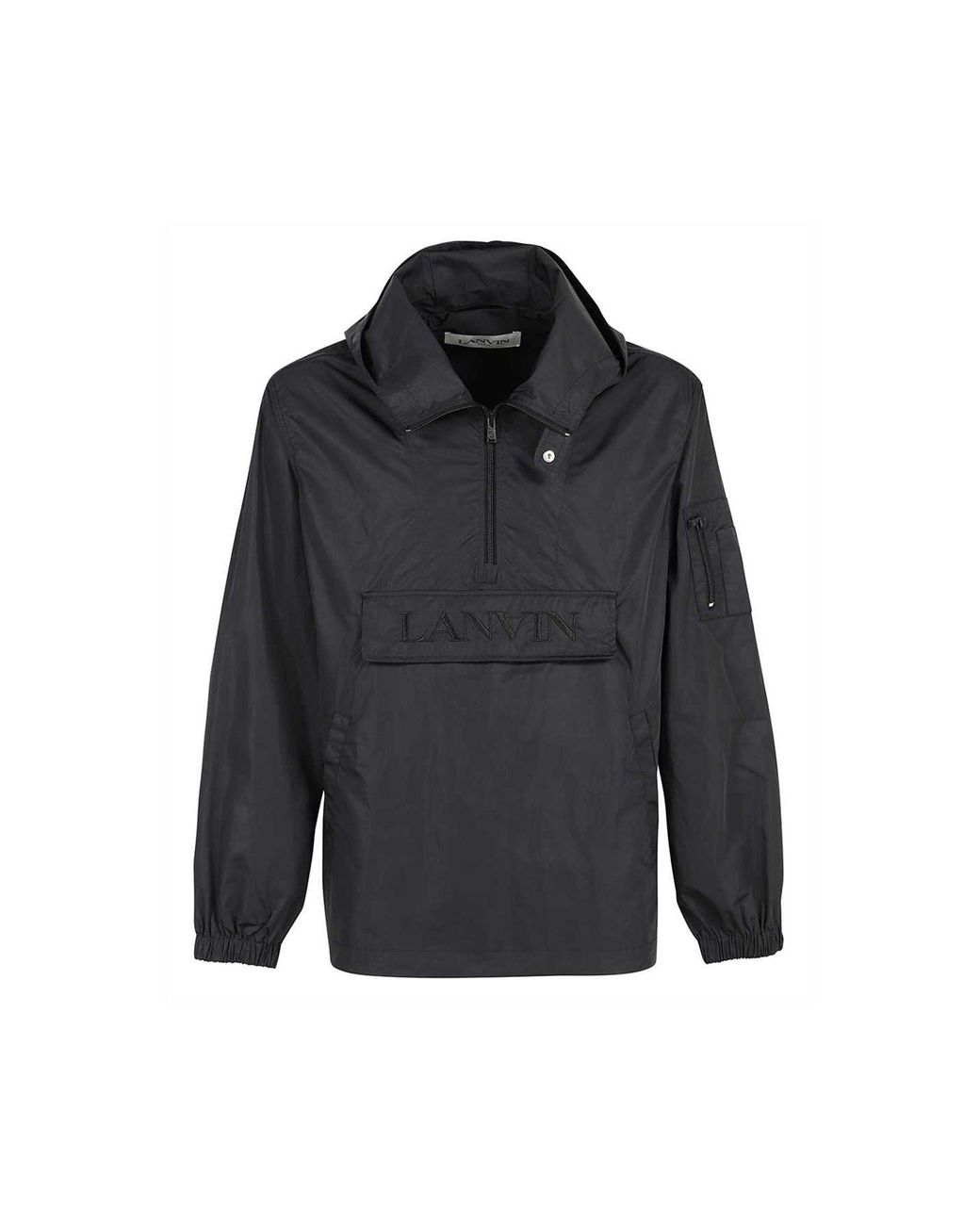 Lanvin Logo Hooded Windbreaker in het Blue voor heren