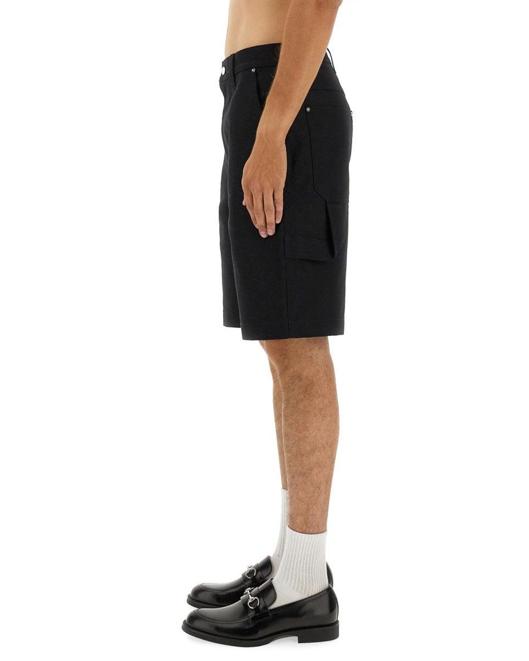 Gucci Black Short Gg Jacquard for men