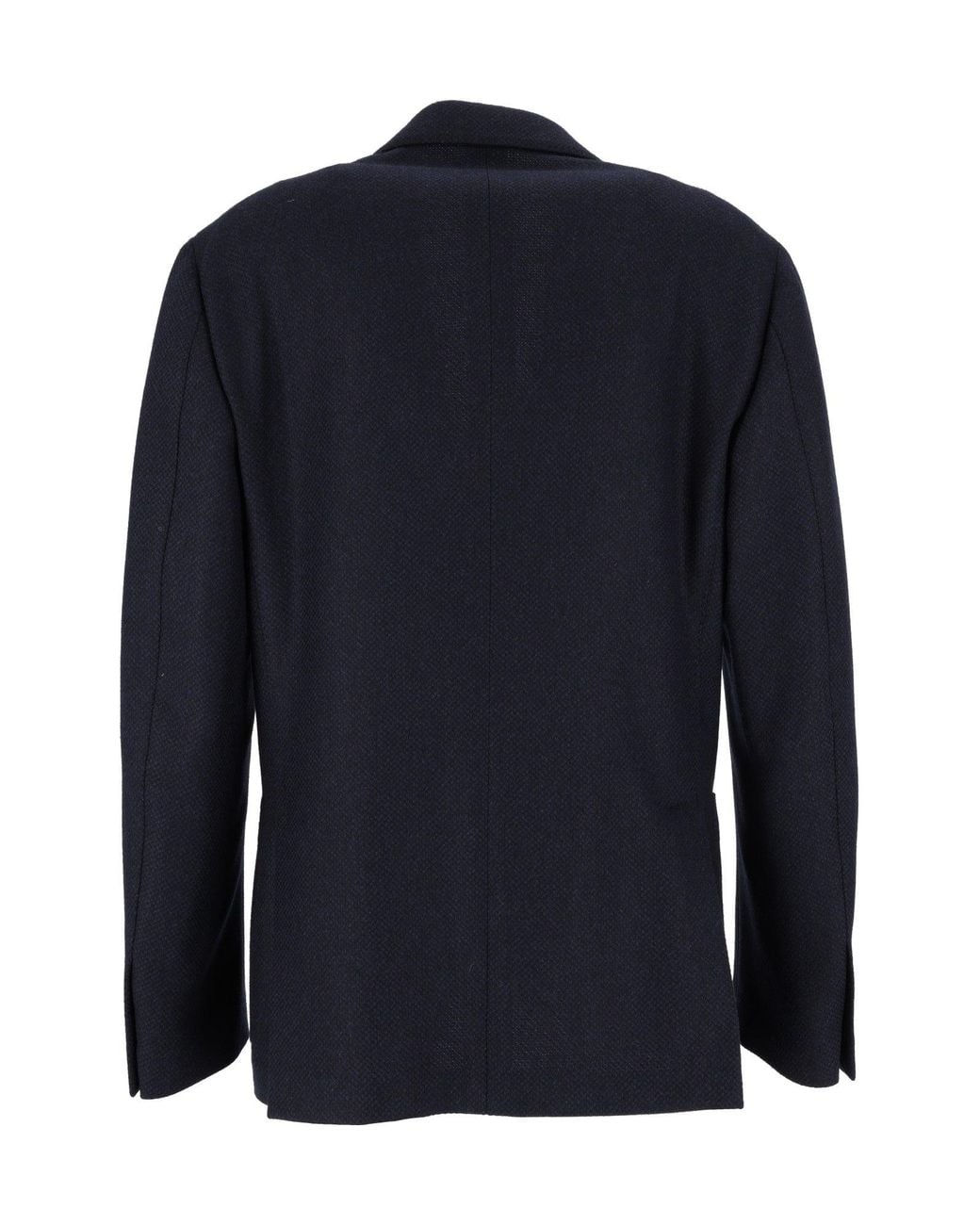 Lardini Blue Textured Tailored Blazer