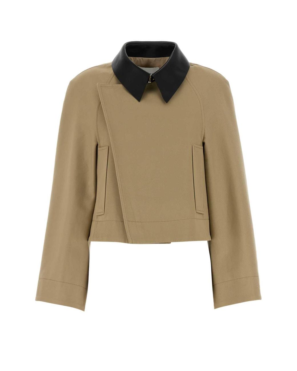 Givenchy Natural A-Line Cocoon Sleeve Jacket