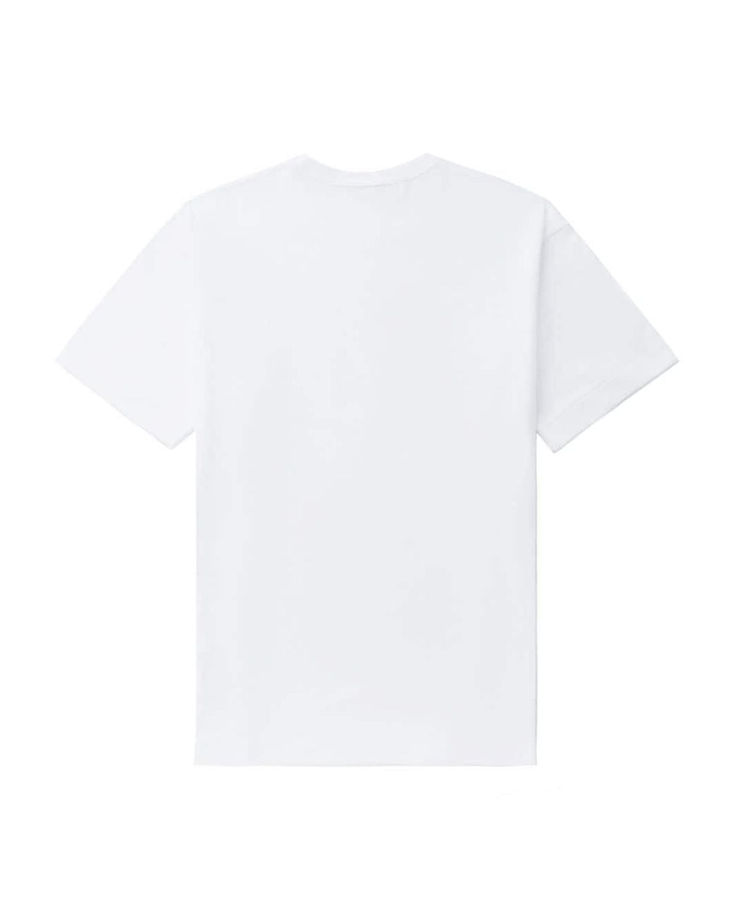 COMME DES GARÇONS PLAY White "Logo Print" T-Shirt