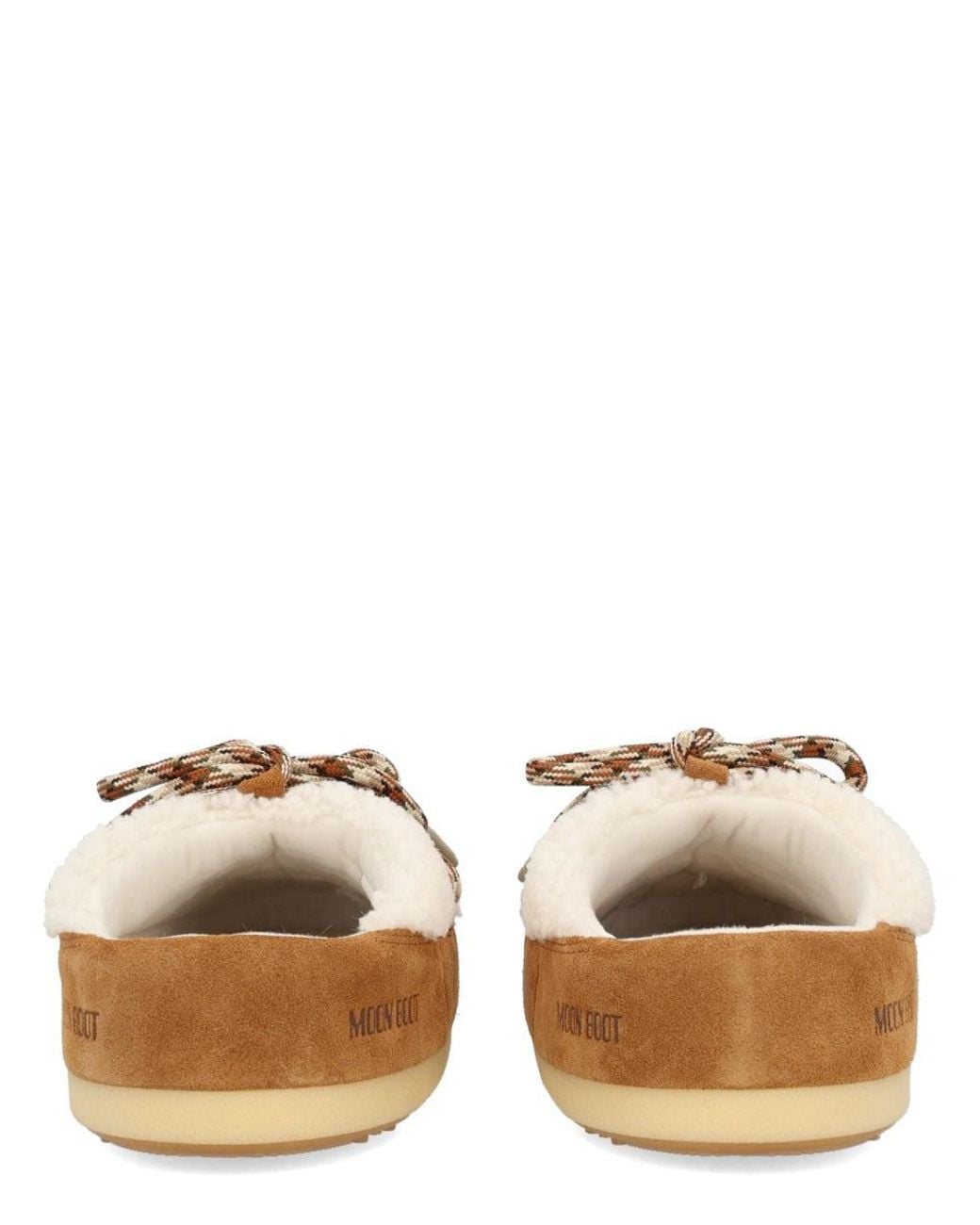 Moon Boot Brown Shearling "Evx" Mules