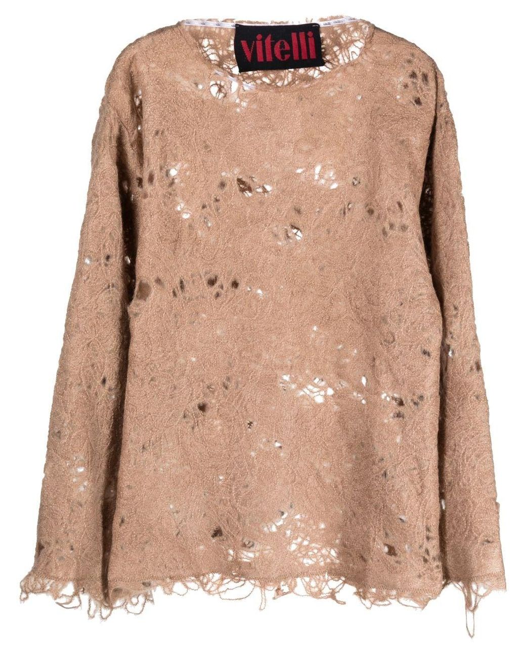 VITELLI Natural Distressed-Pullover