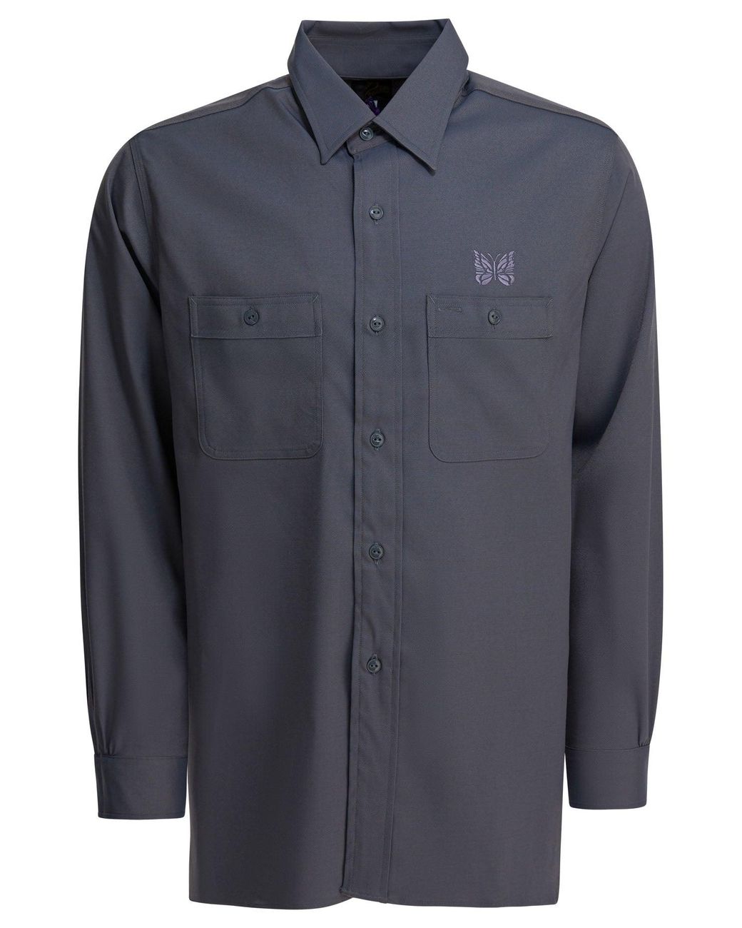 Camisa "Cavalry Twill" Needles de hombre de color Blue