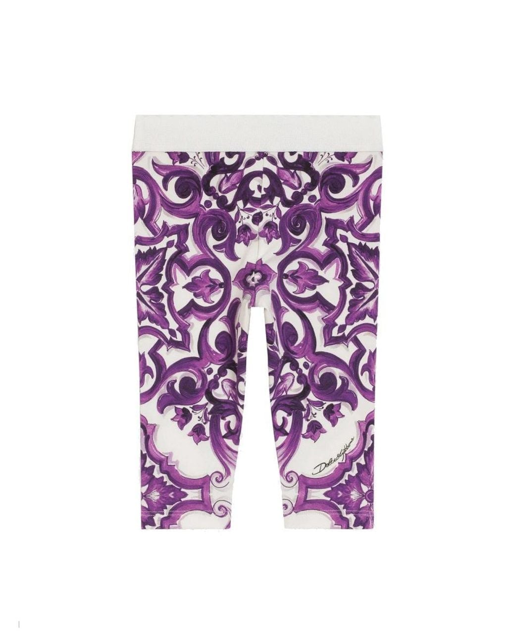 Dolce & Gabbana Purple Leggins
