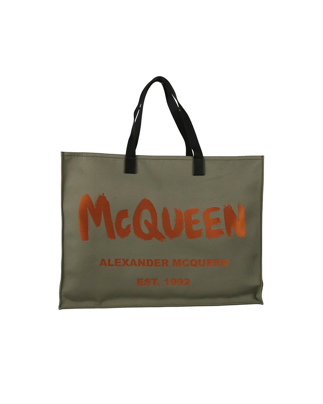 Alexander McQueen Logo Tote Bag in Green for Men Lyst