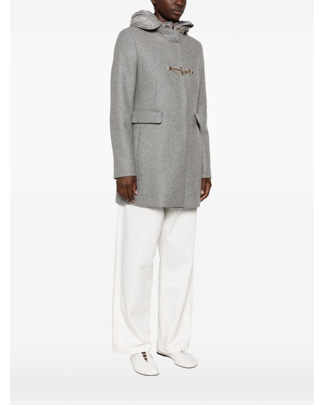 Fay Nylon Midi-parkajas in het Gray