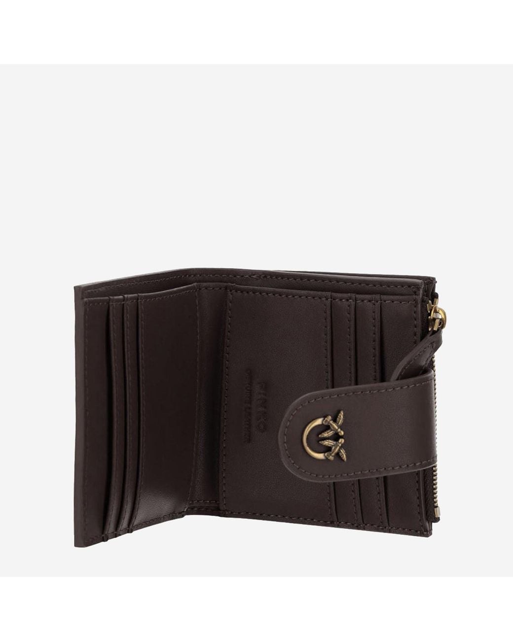 Pinko Black Leather Wallet With Logo