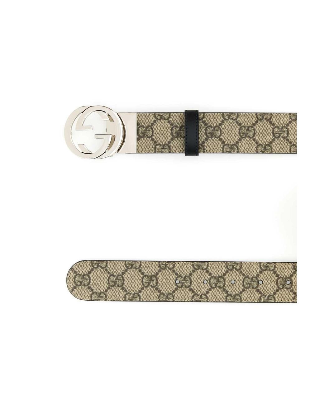 Gucci Metallic Reversible Gg Supreme Belt for men