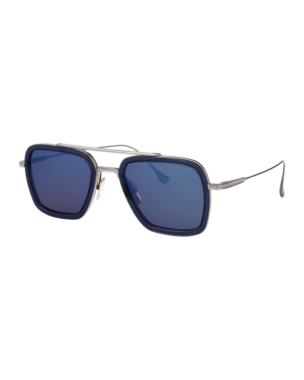 Dita Eyewear Blue Aviator Sunglasses 7806 A Smk Pld Smk Pld