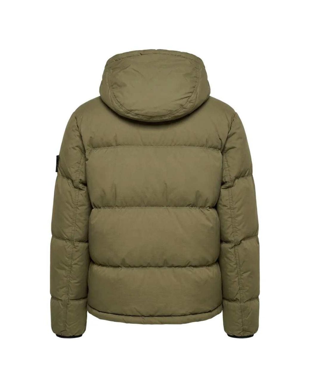 Stone Island Green Hooded Padded Jacket