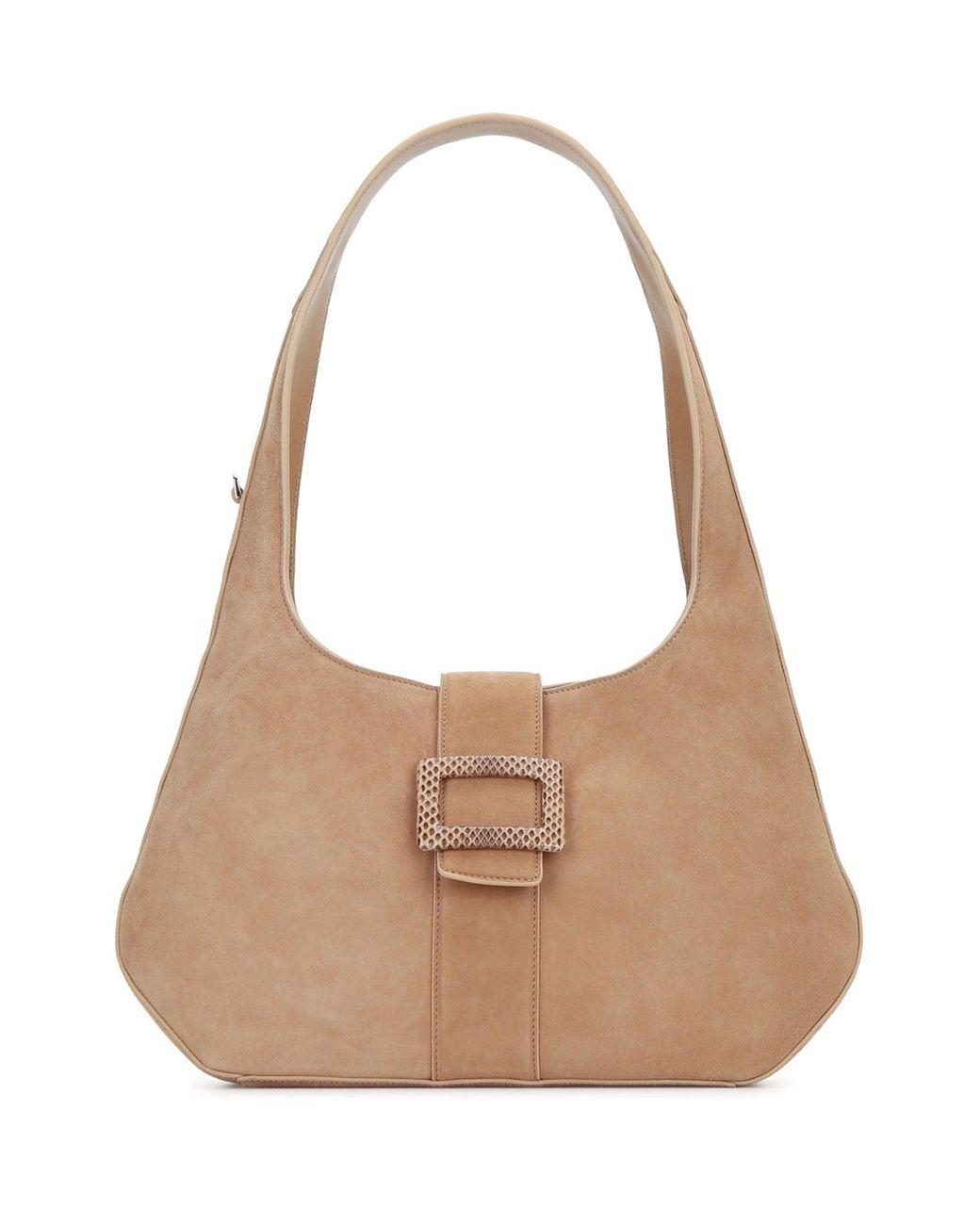 Roger Vivier Natural Belle Vivier Covered Hobo Small