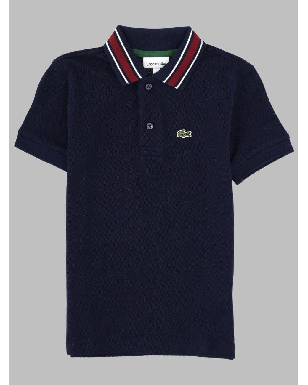 Lacoste Blue Polo Con Logo
