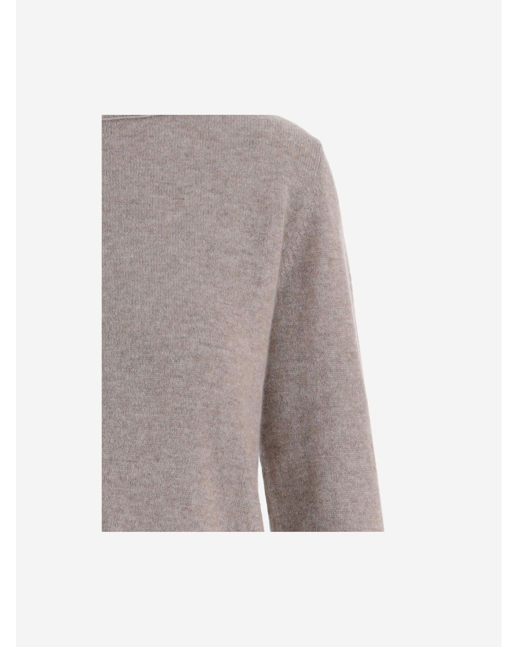 Allude Gray Cashmere Sweater