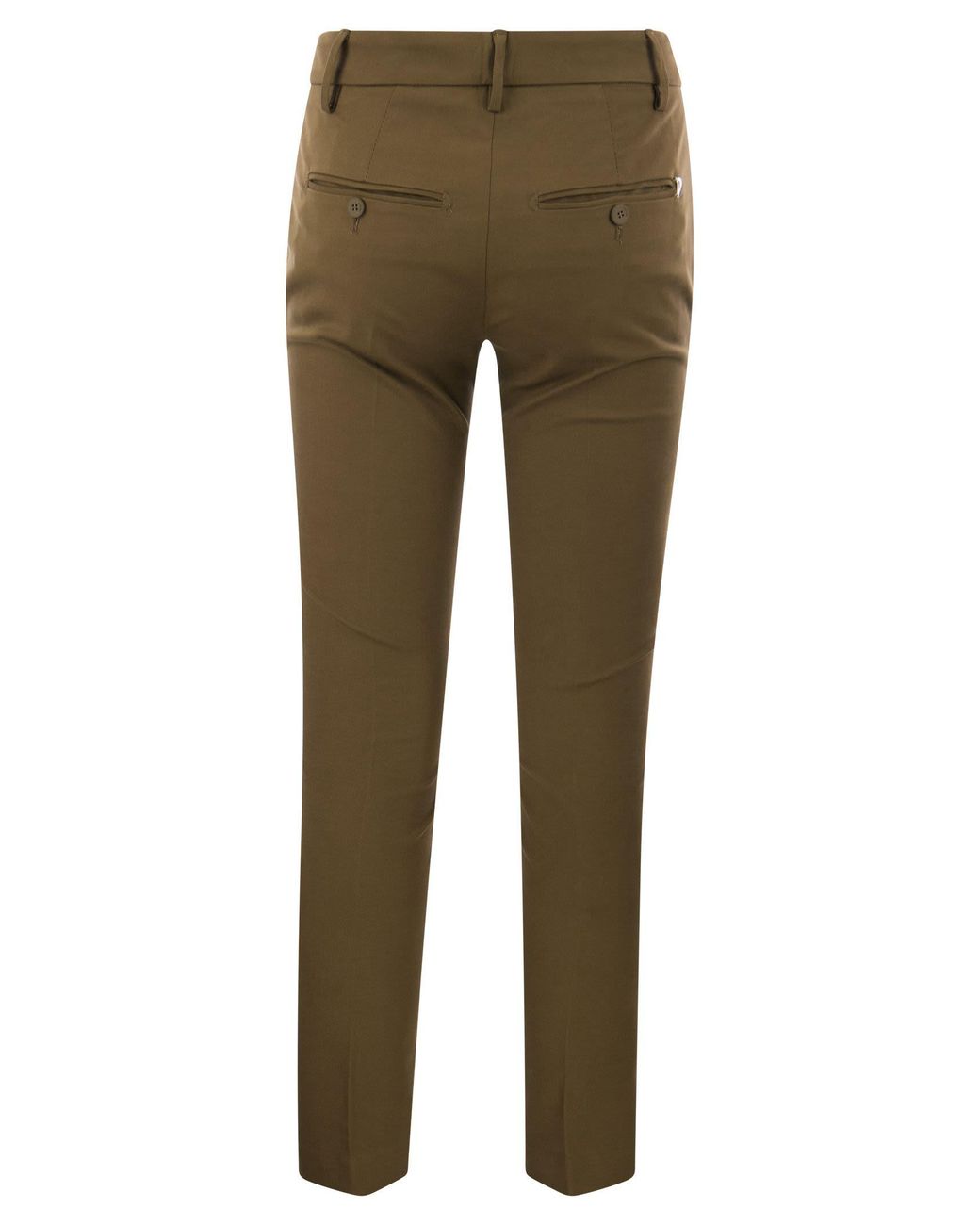 Dondup Green Perfect Slim Fit Stretch Trousers