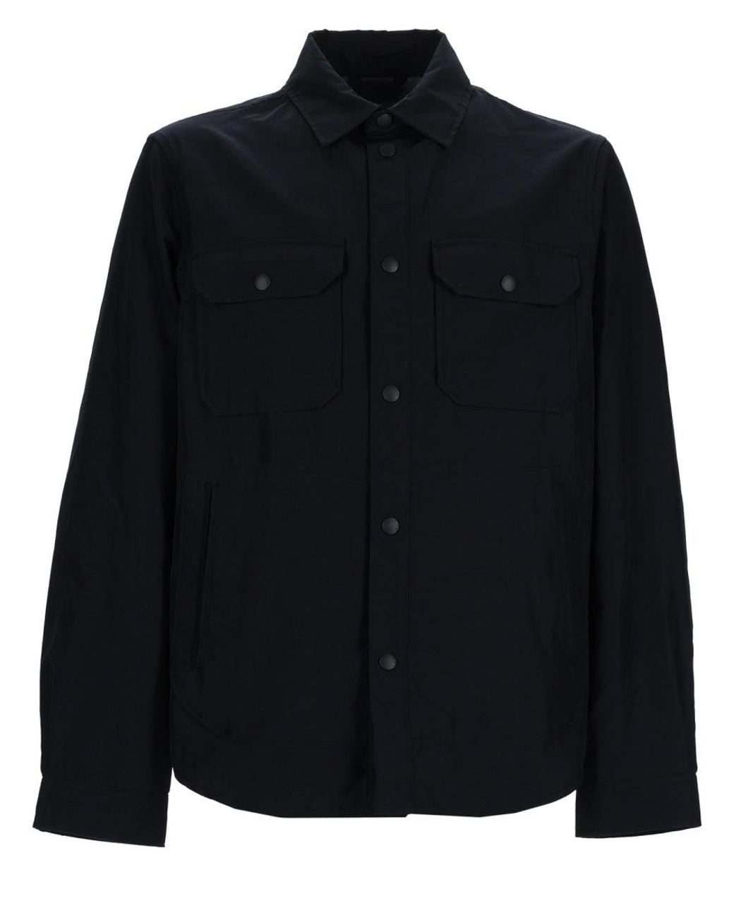 Woolrich Black Overshirt "Ramar" for men