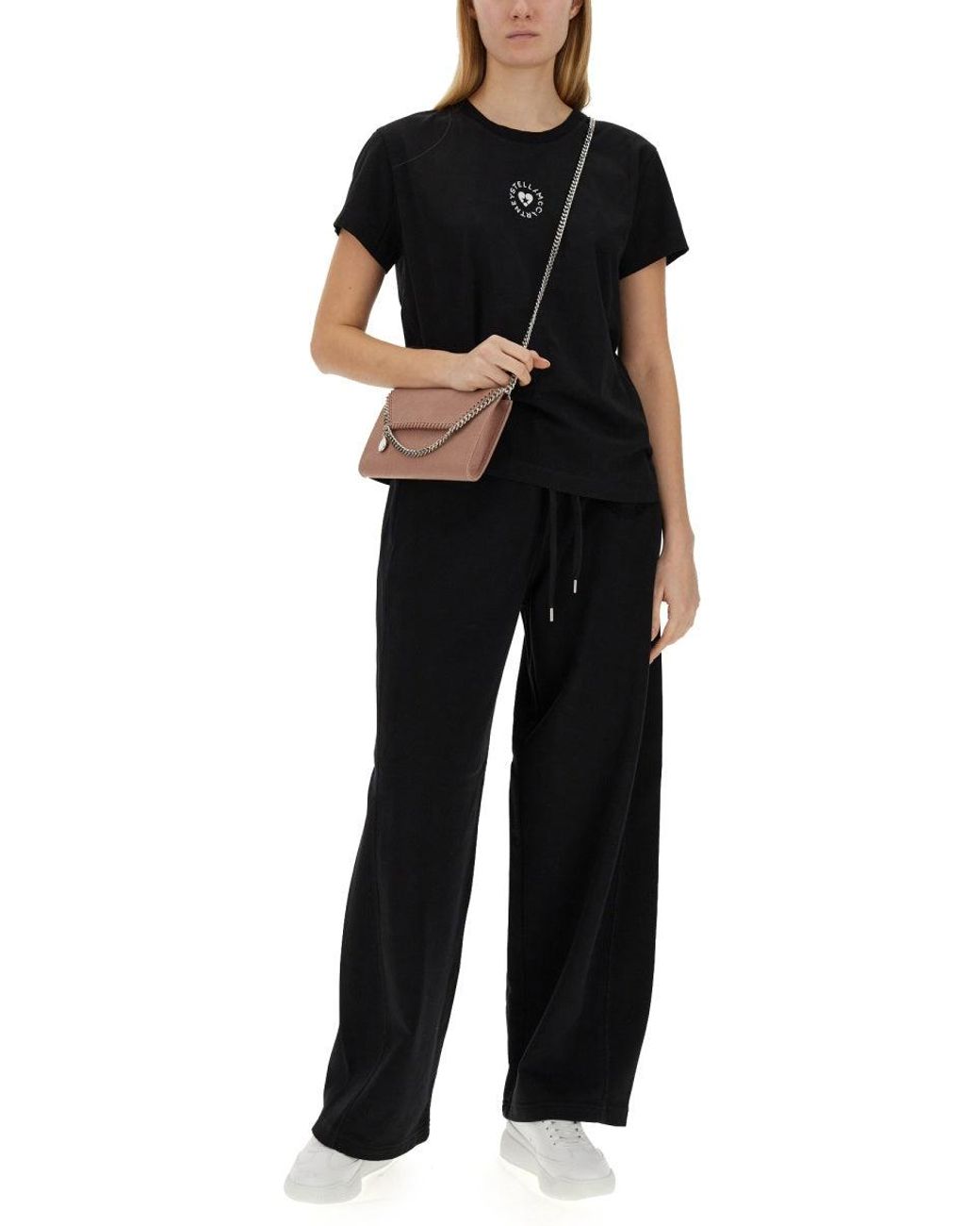 Stella McCartney Black T-Shirt With Logo