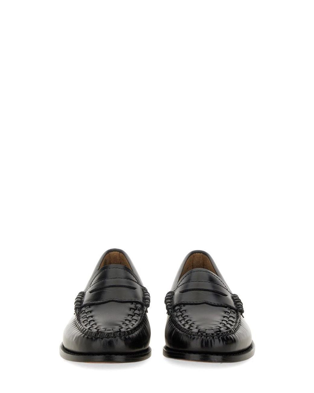 G.H.BASS Black Classic Leather Penny Loafer
