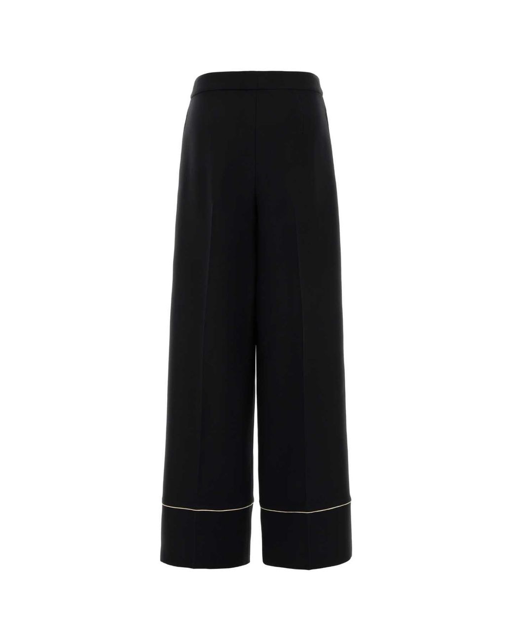 Fendi Black Wool Blend Pyjamas Pant