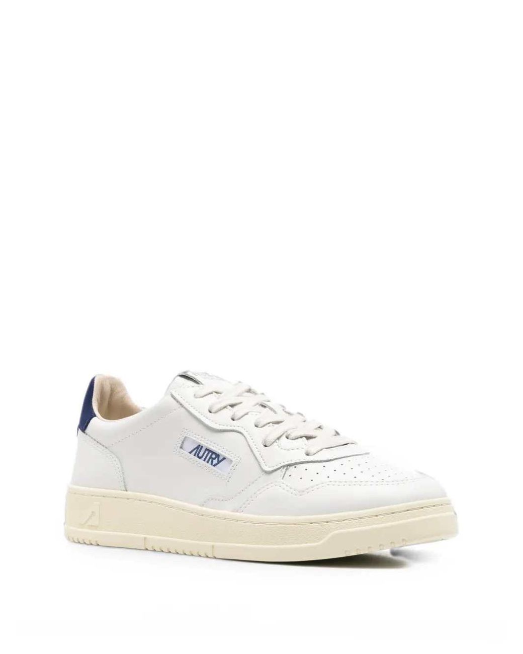 Autry White Medalist Sneakers With Logo Patch