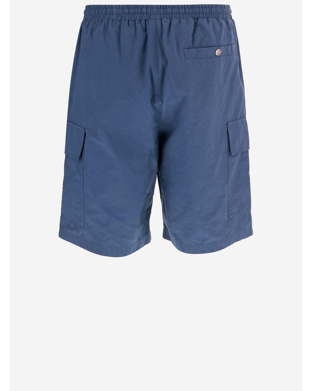 Autry Blue Cotton Blend Shorts