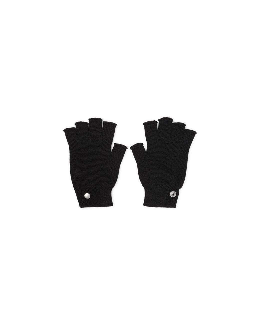 Rick Owens Black Fingerless Gloves