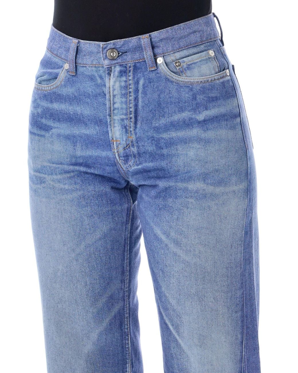 Our Legacy Blue High-Waisted Wide-Leg Jeans