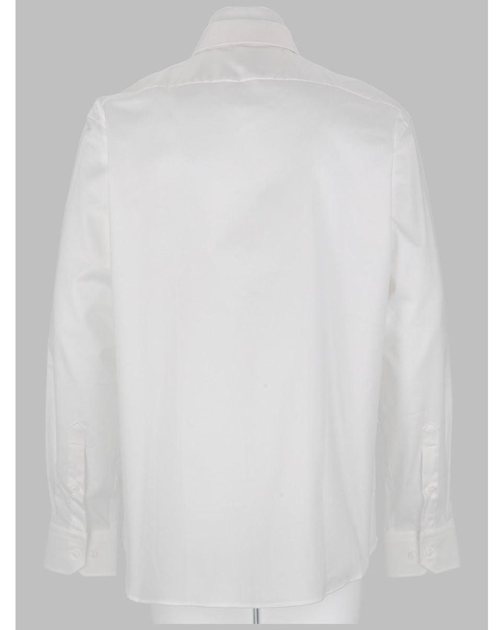 Boss White Classic Long Sleeve Dress Shirt for men