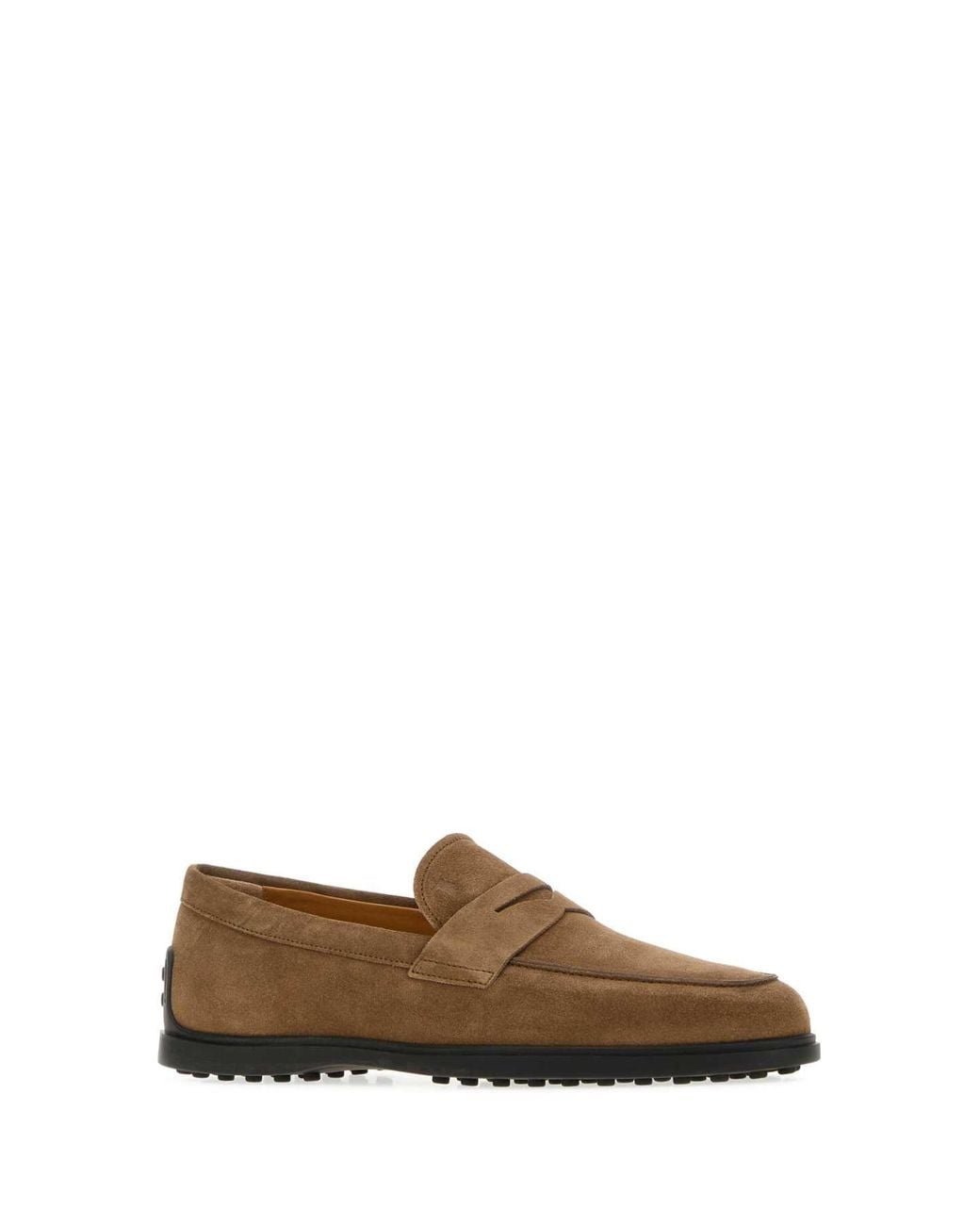 Tod's Brown Biscuit Suede Loafers