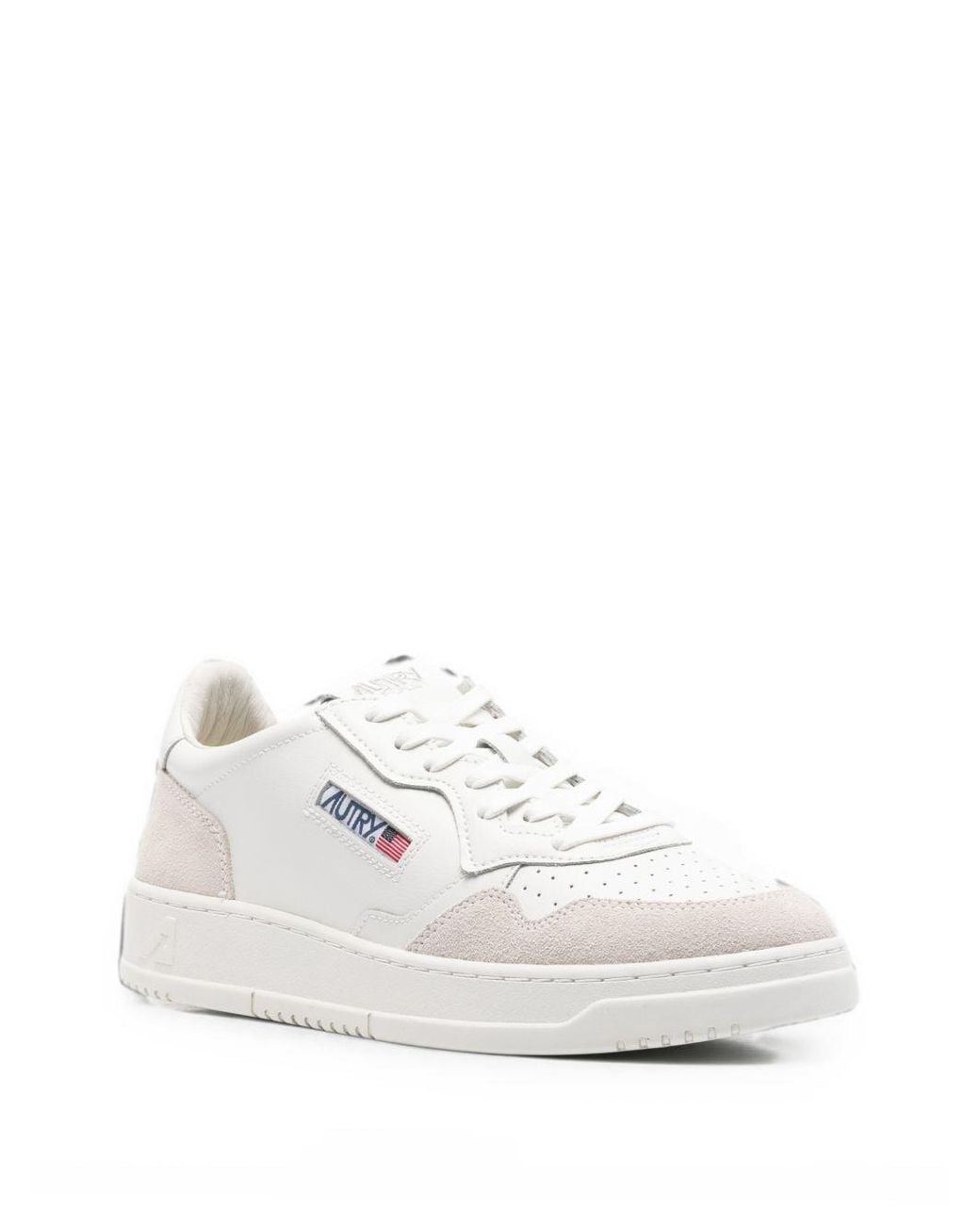 Autry White Medialist Low Sneakers