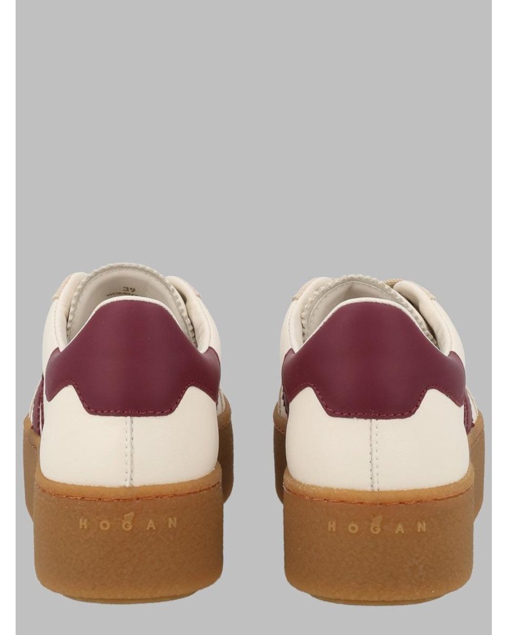 Hogan Natural Multicolour Suede Leather Sneakers