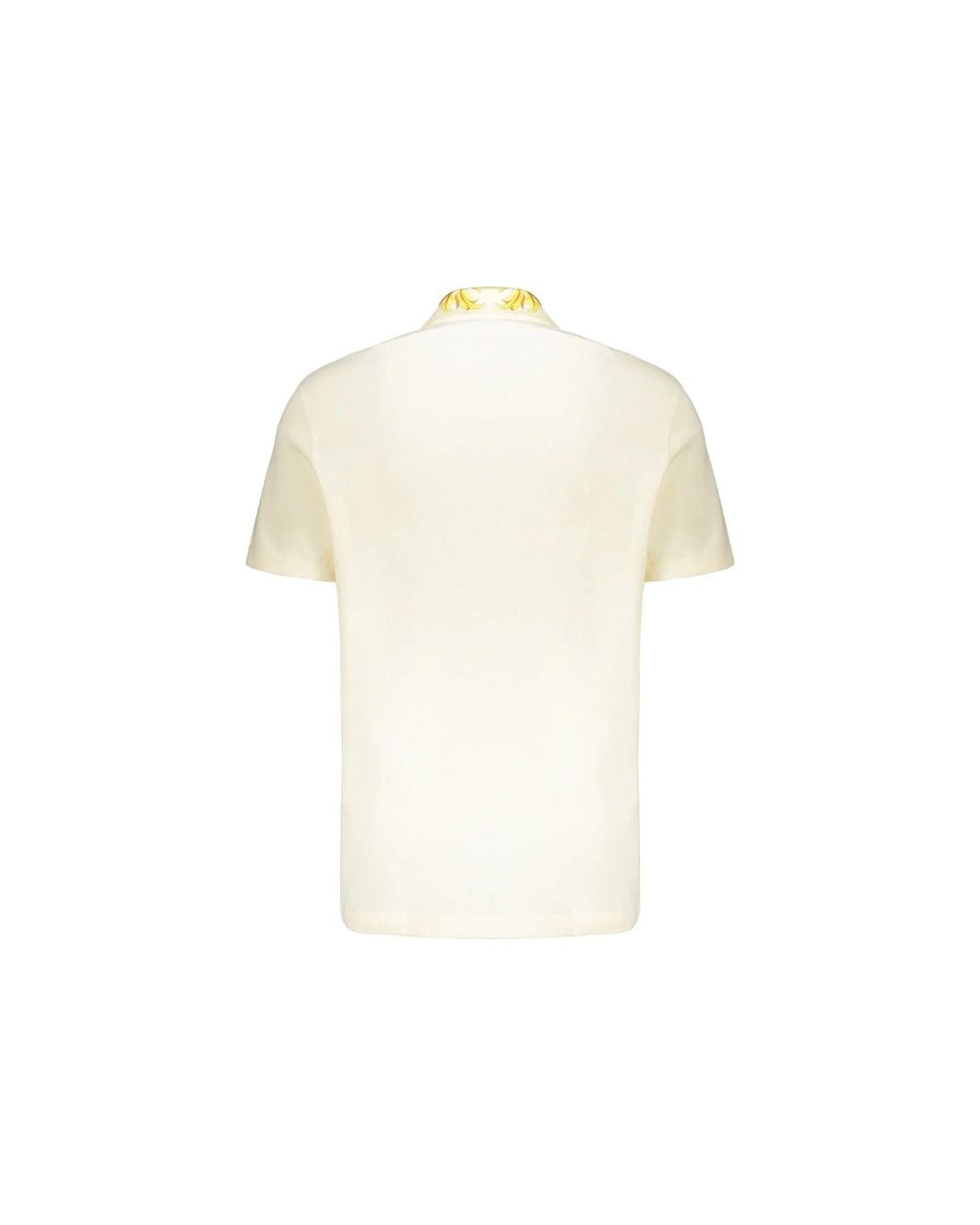 Versace Yellow Contrast Collar Polo