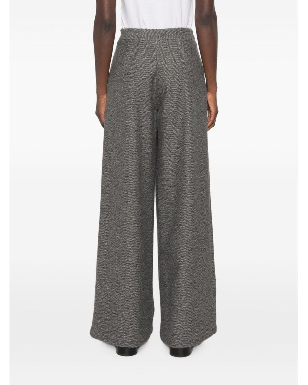 Bye Gray Wool Blend Trousers