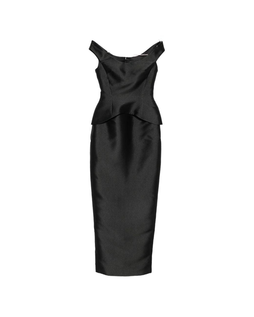 Solace London Black Pieta Maxi Dress