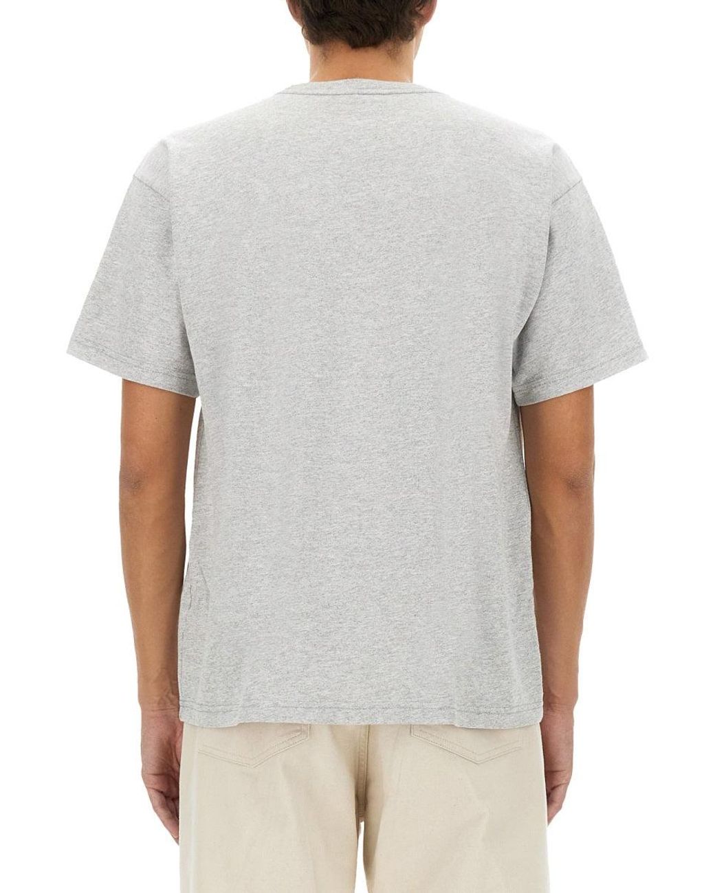 Obey Gray T-Shirt With Logo for men