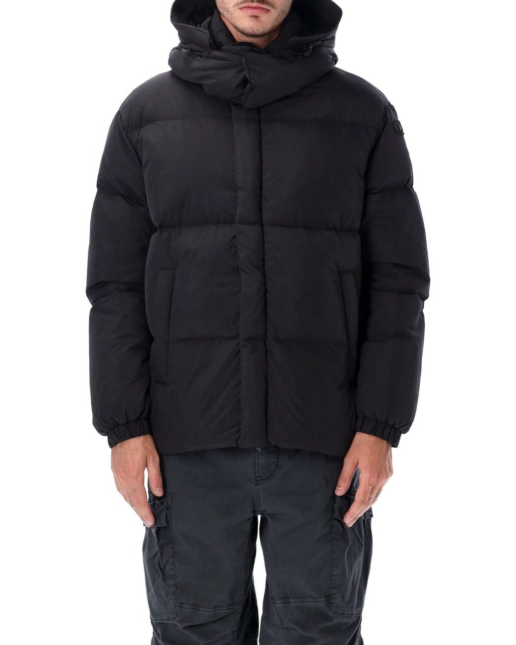 DIESEL Black Polyamide Coat For Fall/Winter 2026 for men