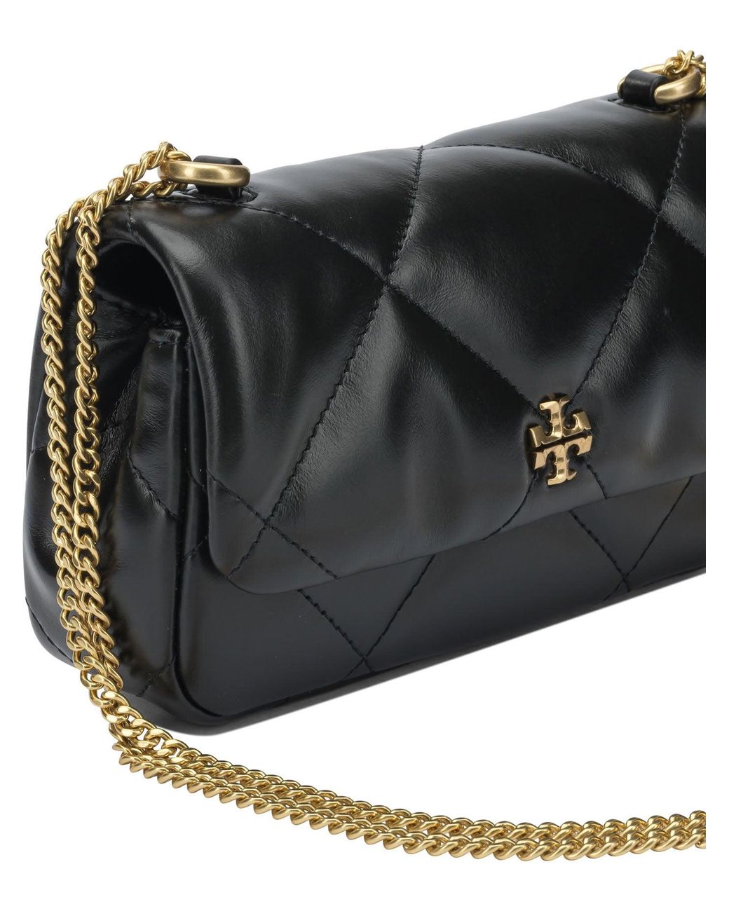 Tory Burch Black 'Kira Diamond Quilt Mini' Crossbody Tasche